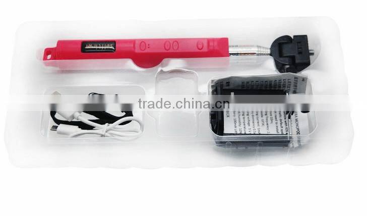 Wireless bluetooth monopod mobile phone stick selfie Z07-5B tripod with zoom in and out