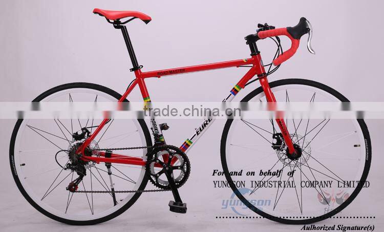 Classical old style bicycle cheap steel road bike 14S with drop handlebar