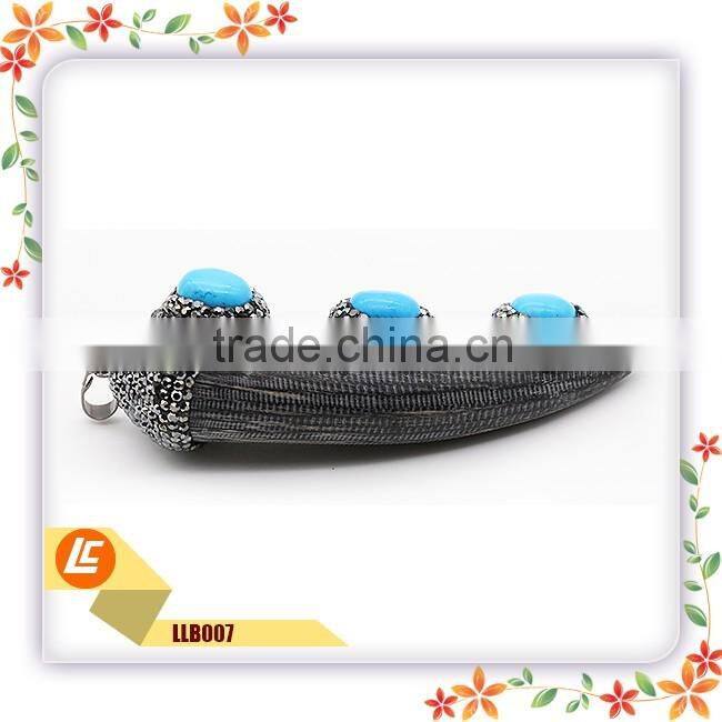 leather cord jewelry necklaces with Geometric Pendant for women