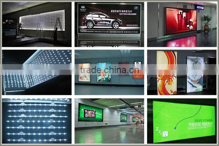 Flexible led back view curtain for aluminum lightbox