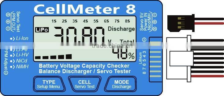 Battery Voltage Capacity Checker Balance Discharger/Servo Tester