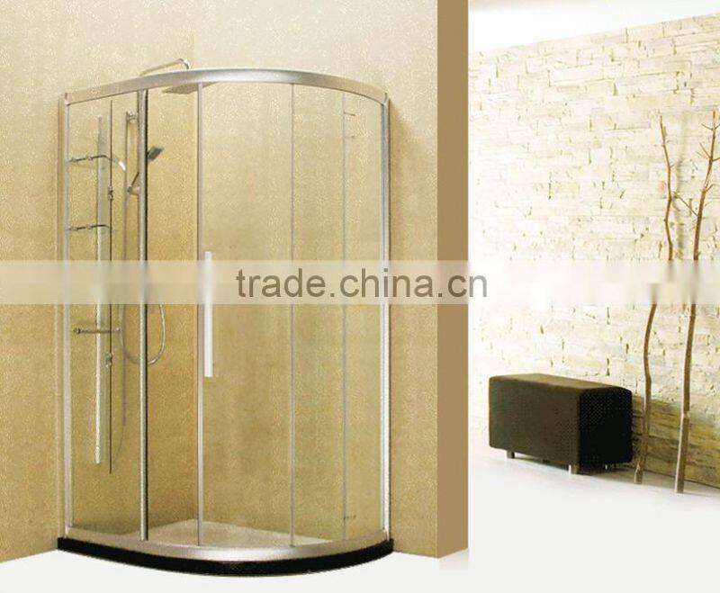 900*1200 with frame sliding glass shower door with shelves