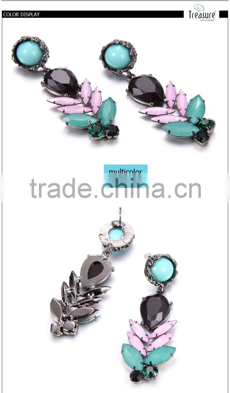 china jewelry wholesale mix color acrylic dangle earrings jewelry fashion 2015