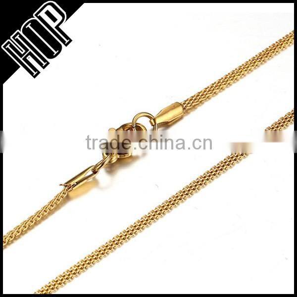 Fashion top sale stainless steel gold mesh chain
