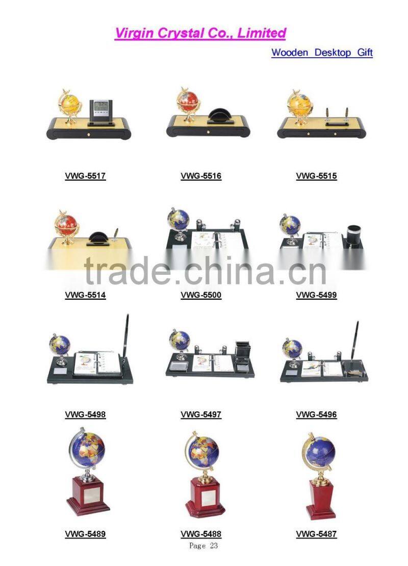 personalized 10 years anniversary company souvenir gifts with globe