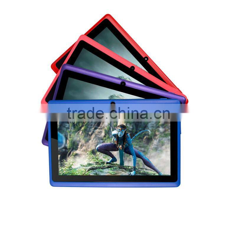 China manufacturer Q8 tablet pc with front and back camera, quad core 7inch tablets