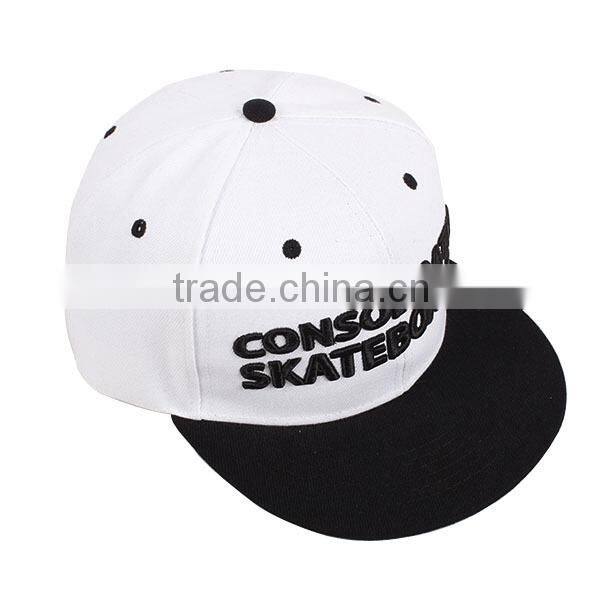 High Quality 100% Cotton 6 Panels Cap Custom Embroidered Fitted Hat