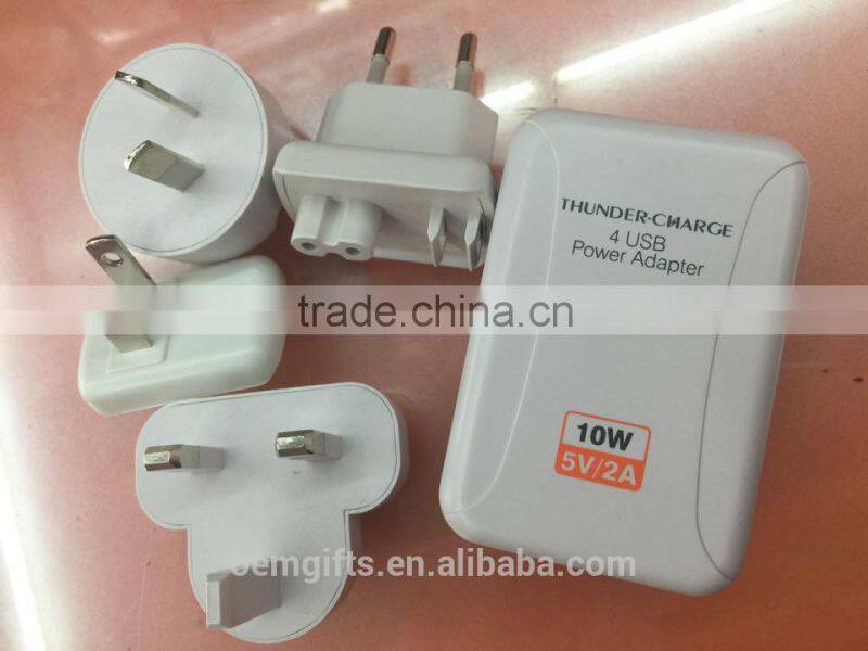 Promotion Universal 4-USB Ports AC Power Adaptor