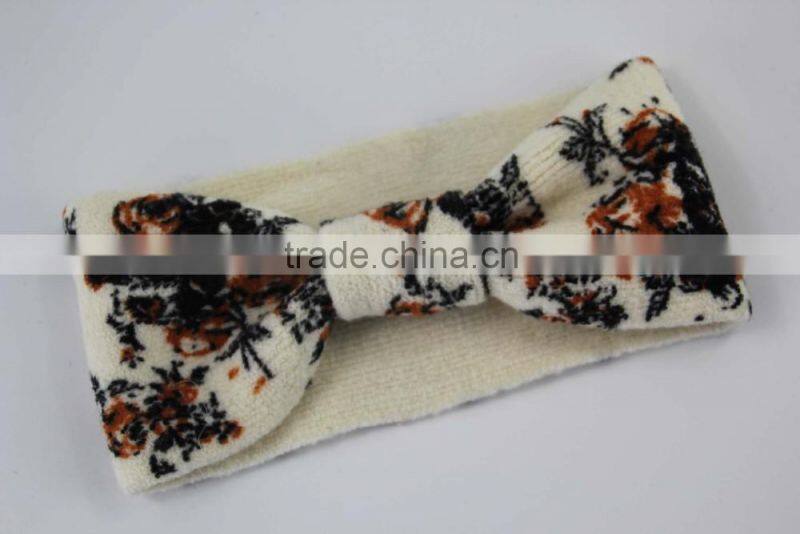 cheap floral print fabric korean baby headband kids headbands