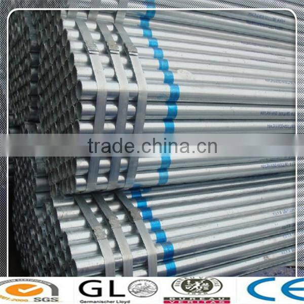 BS1387 Hot Dipped Galvanized Steel Round Pipe