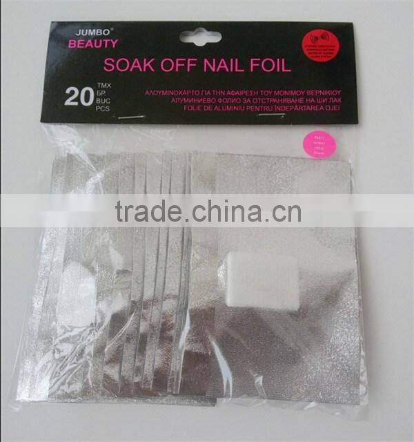 nail arts sticker foil for UV Gel nail Polish Remover
