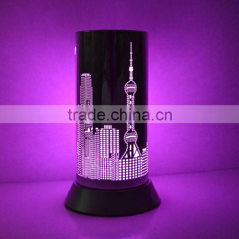 Battery Operated LED color changing touch light for decoration