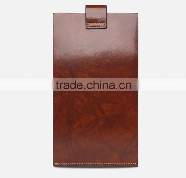 Fashion brand leather card holder with metal chain, multi-purpose holder