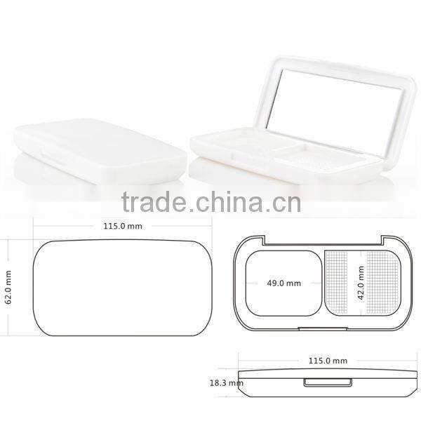 Transparent Fashion Plastic Empty Eyeshadow Palette Case