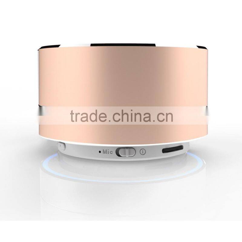 2015 private wireless mini bluetooth speaker with TF card slot and LED light