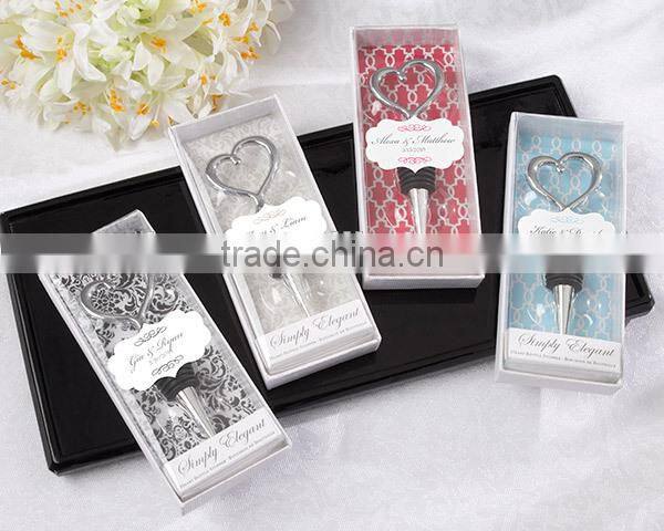 Wedding Gift Wine Opener / Bottle Stopper Combination