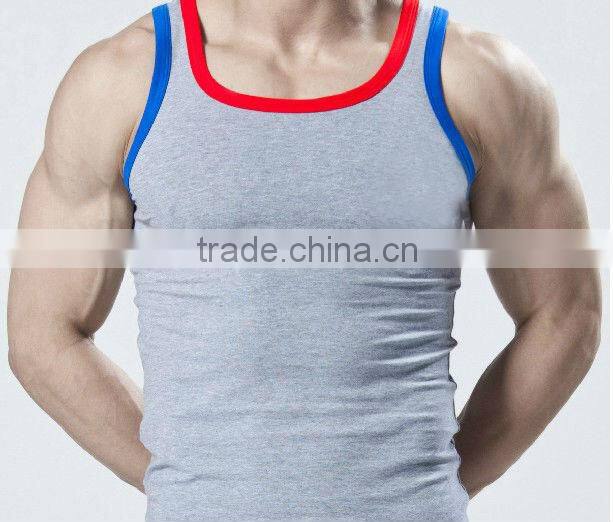 Athletic mens fitting tank tops new style