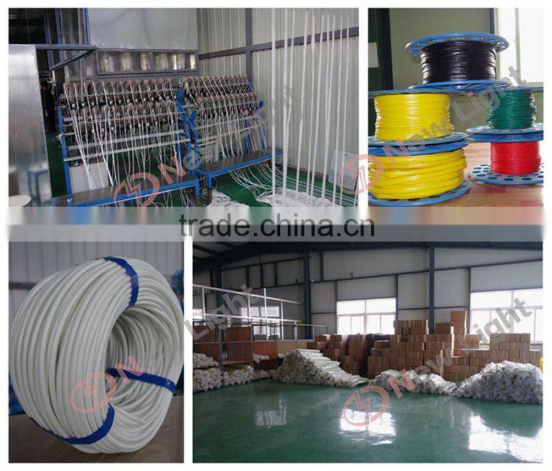 1.2kv-7.0kv high quality silicone fiberglass braided sleeve