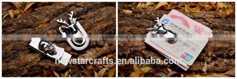 Top quality stainless steel money clip/stainless steel bar money clip