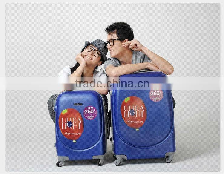 Cool Design Smile Face luggage New Arrival ABS trolley bag/ Hardshell Plastic trolley cases