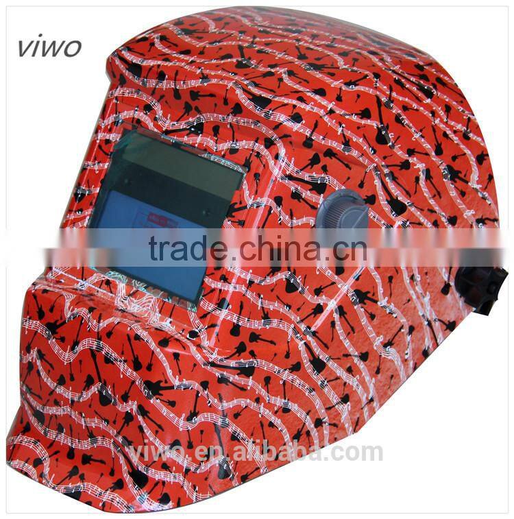 Red Colorfu Solar Power Auto Darken Welding Helmet