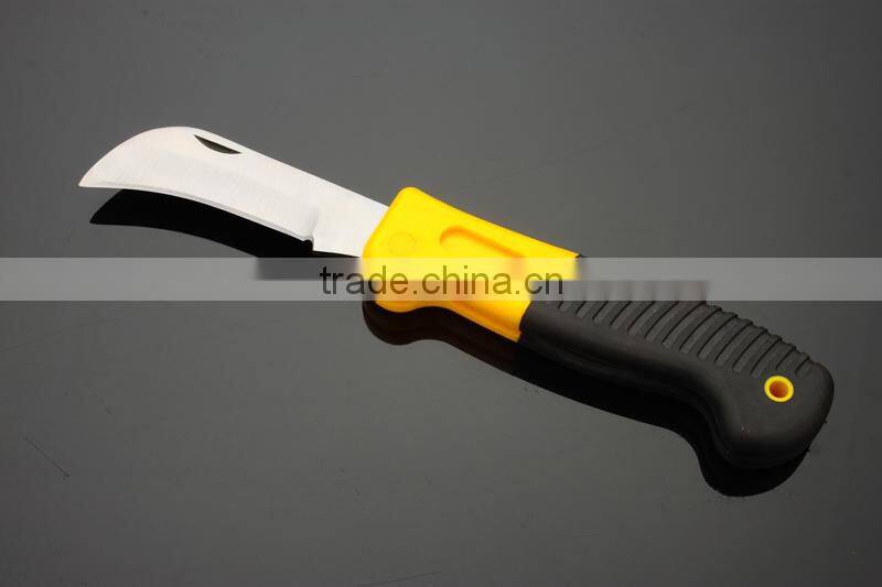 Electrician's Knife with Wooden Handle or Plastic Handle