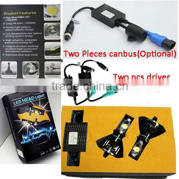 24w or 28w Super Bright cree led h4 auto lamp 5000k high quality