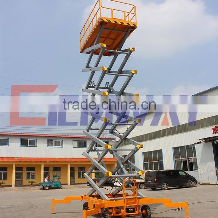 High quality electric hydraulic mobile scissor lift for sale