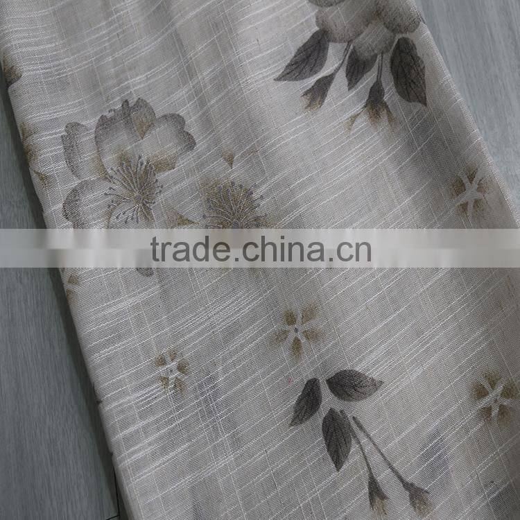 Luxury elegant office meeting room curtain upholstery printed fabric online
