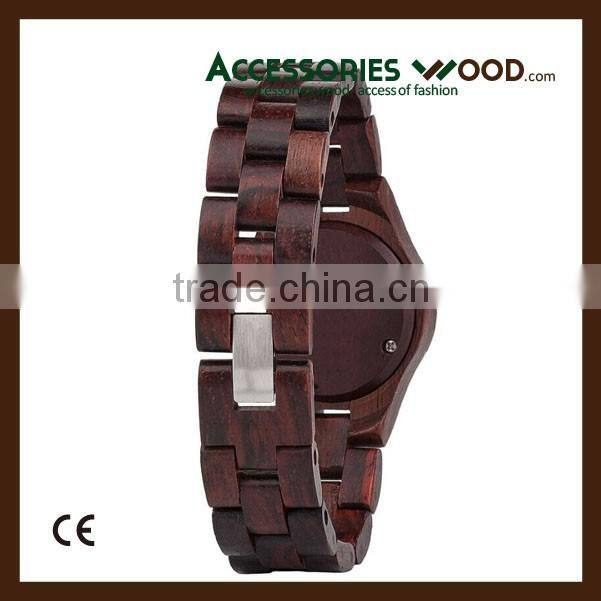 Customized Rose wood wooden watch for lady