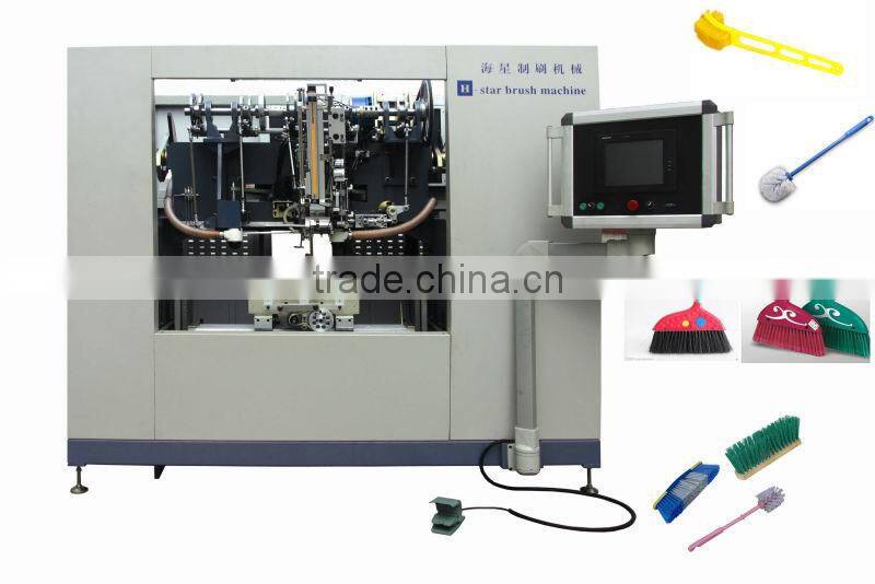 High Speed CNC Drilling and Filling Brush Machine/ Car Brush Making Machine (2 drilling and 1 tufting)