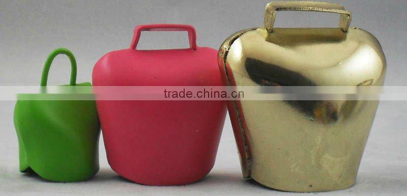(A212)1.75" gold swiss cow bell for souvenir A4-C018 without strap,colors vary