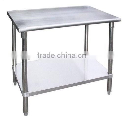 Stainless Steel Food Prep Worktable with Wheel