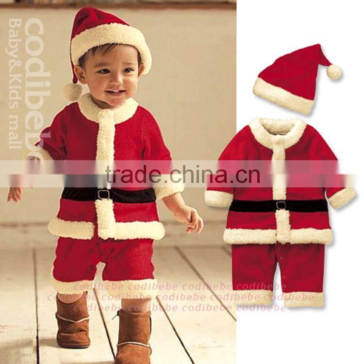 trade assurance cute baby clothing sets Santa Snowman christmas costume