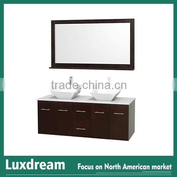 European modern 36 inch espresso bathroom vanity