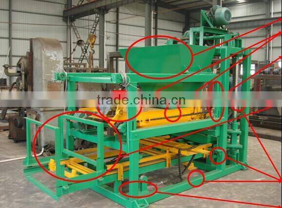 3000 pcs / day semi-aumatic concrete hollow block maker