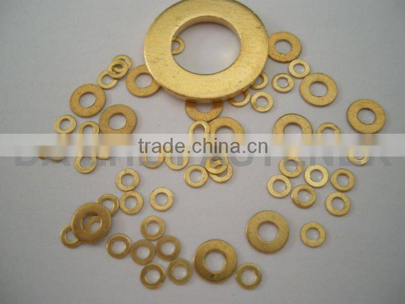M2 to M48 brass flat washer
