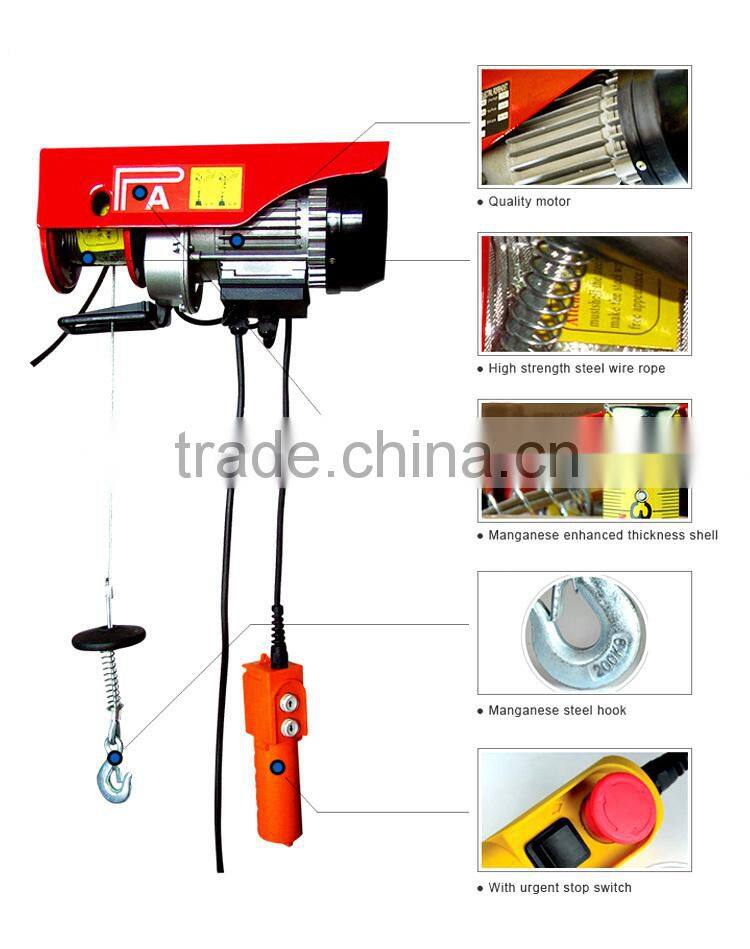 Small Electric Cable Pulley Hoist