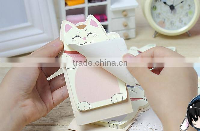 custom note pad with cat in good quality