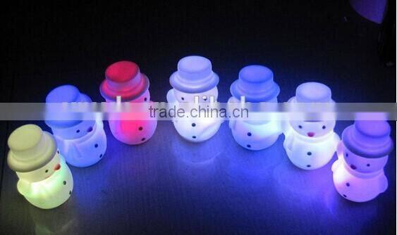 plastic snowman led christmas gifts