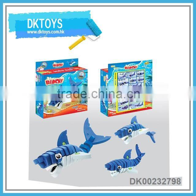 Hot Sale New DIY EVA Item Building Blocks Tiger Animal High Grade Kids Educational Toys