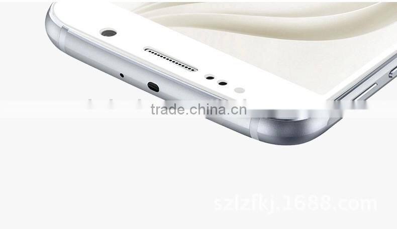 Silk printing 9H 0.33mm tempered glass screen protector for samsung galaxy S6