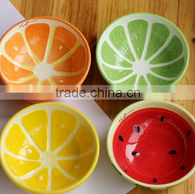 Wholesale High quality Creative Lovely Fruit ceramic bowl/child bowl