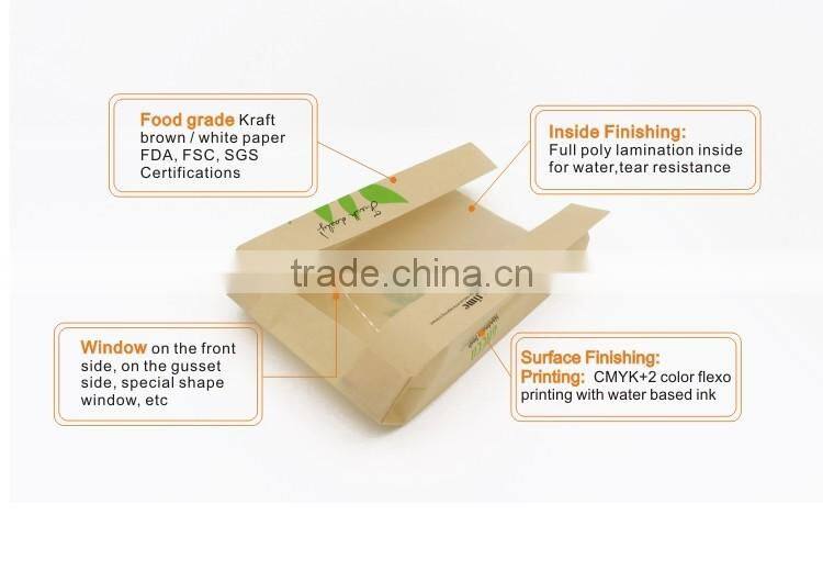 china manufacturer cheap greaseproof toast paper bag
