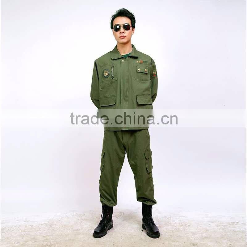 Factory direct supply of green outdoor leisure suit overalls for foreign auto repair welding camouflage uniforms