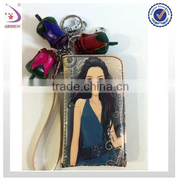 mobile phone pure leather bag