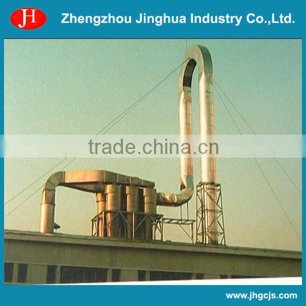Automatic adjusted negative pressure starch airflow dryer