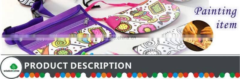 Make Your Own Hand Painting Sling Bag, Fashion Sling Bag, fashion girls sling bag with 4pcs of Marker