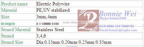 made in China Electric fence polywire