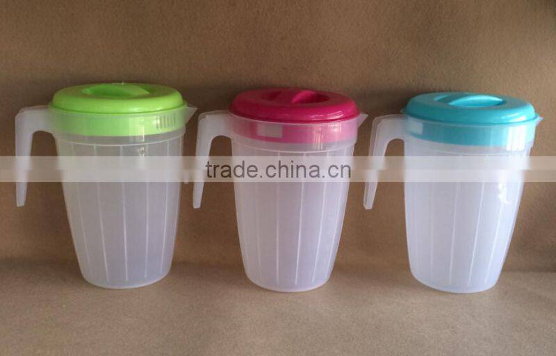 2.2L plastic water jug with lid and handle Water pitcher 2.2L #TG20549